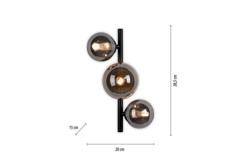 Popsicle Paul Neuhaus Vägglampa - Black - Belysning - Lampor & belysning inomhus - Vägglampa