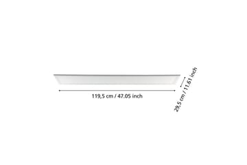 Rasterbelysning Eglo LED-Panel 4000K 1200x300 mm - Vit - Belysning - Lampor & belysning inomhus - Vägglampa