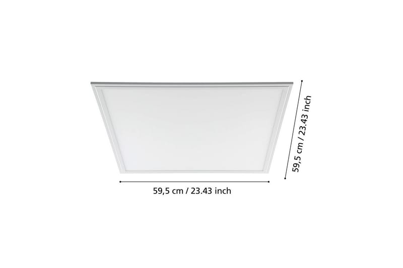 Rasterbelysning Eglo LED-Panel 4000K 595x595 mm - Vit - Belysning - Lampor & belysning inomhus - Vägglampa