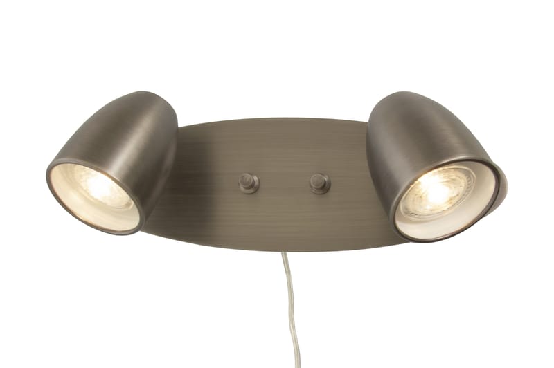 SANDNES vägglampa dubbel, tenn - Aneta Lighting - Väggarmatur - Sänglampa vägg - Vägglampa