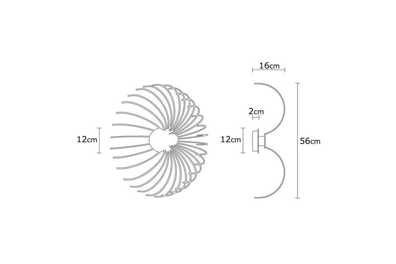Vägglampa Subbersta Svart - Diameter: 16 cm - Belysning - Lampor & belysning inomhus - Golvlampa