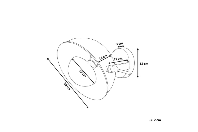 Thames Ii Vägglampa 26 cm - Svart - Belysning - Lampor & belysning inomhus - Vägglampa - Väggarmatur