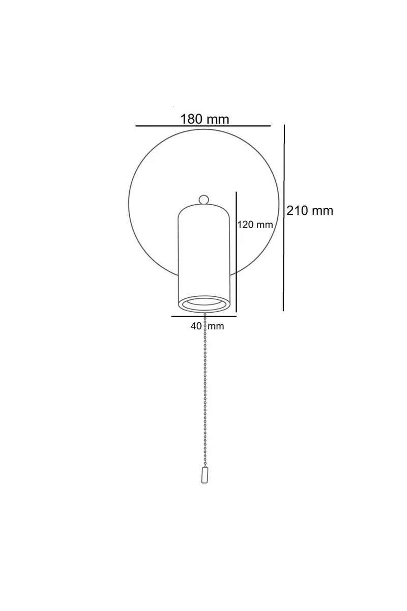 Tharosel Vägglampa 21 cm - Beige Ek - Belysning - Lampor & belysning inomhus - Vägglampa