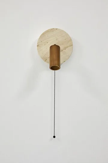 Tharosel Vägglampa 21 cm - Beige Ek - Belysning - Lampor & belysning inomhus - Vägglampa