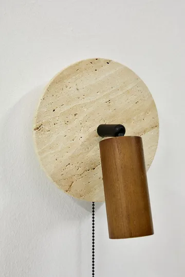 Tharosel Vägglampa 21 cm - Beige Ek - Belysning - Lampor & belysning inomhus - Vägglampa