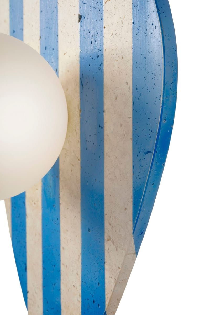 Thyrosel Vägglampa 10 cm - Beige, Vit, Blå - Belysning - Lampor & belysning inomhus - Vägglampa