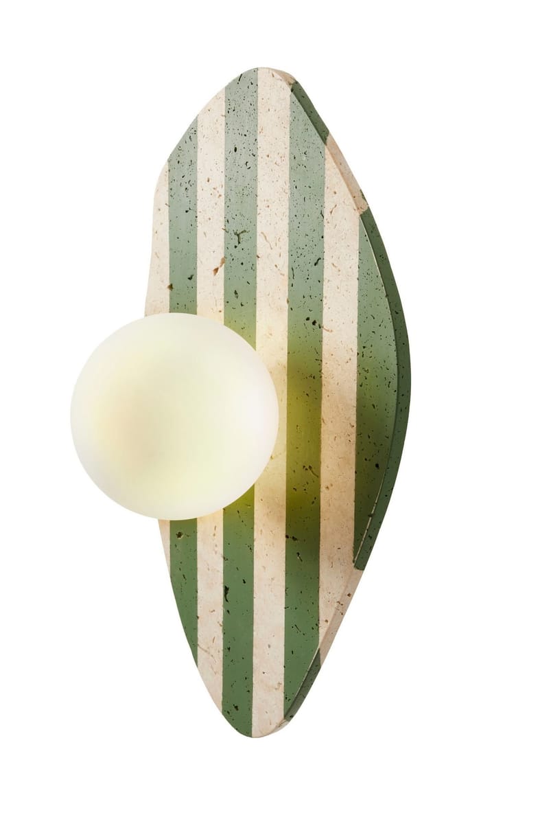 Thyrosel Vägglampa 10 cm - Beige, Vit, Grön - Belysning - Lampor & belysning inomhus - Vägglampa