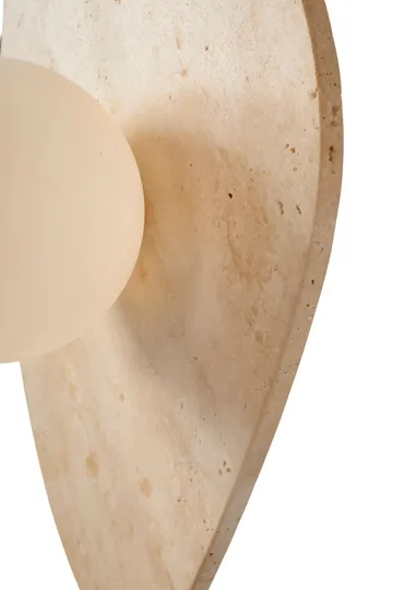 Thyrosel Vägglampa 10 cm - Beige Och Vit - Belysning - Lampor & belysning inomhus - Vägglampa