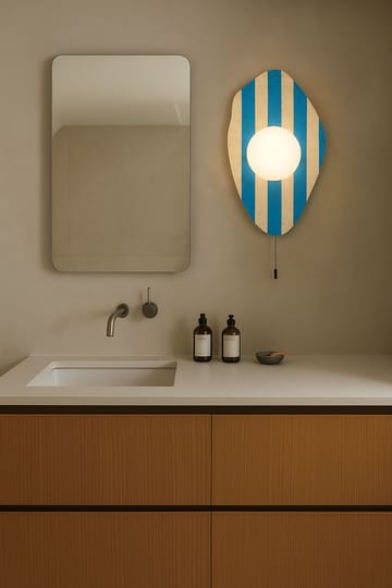 Torlic Vägglampa 10 cm - Beige, Vit, Blå - Belysning - Lampor & belysning inomhus - Vägglampa