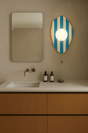 Torlic Vägglampa 10 cm - Beige, Vit, Blå - Belysning - Lampor & belysning inomhus - Vägglampa