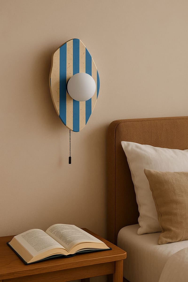 Torlic Vägglampa 10 cm - Beige, Vit, Blå - Belysning - Lampor & belysning inomhus - Vägglampa