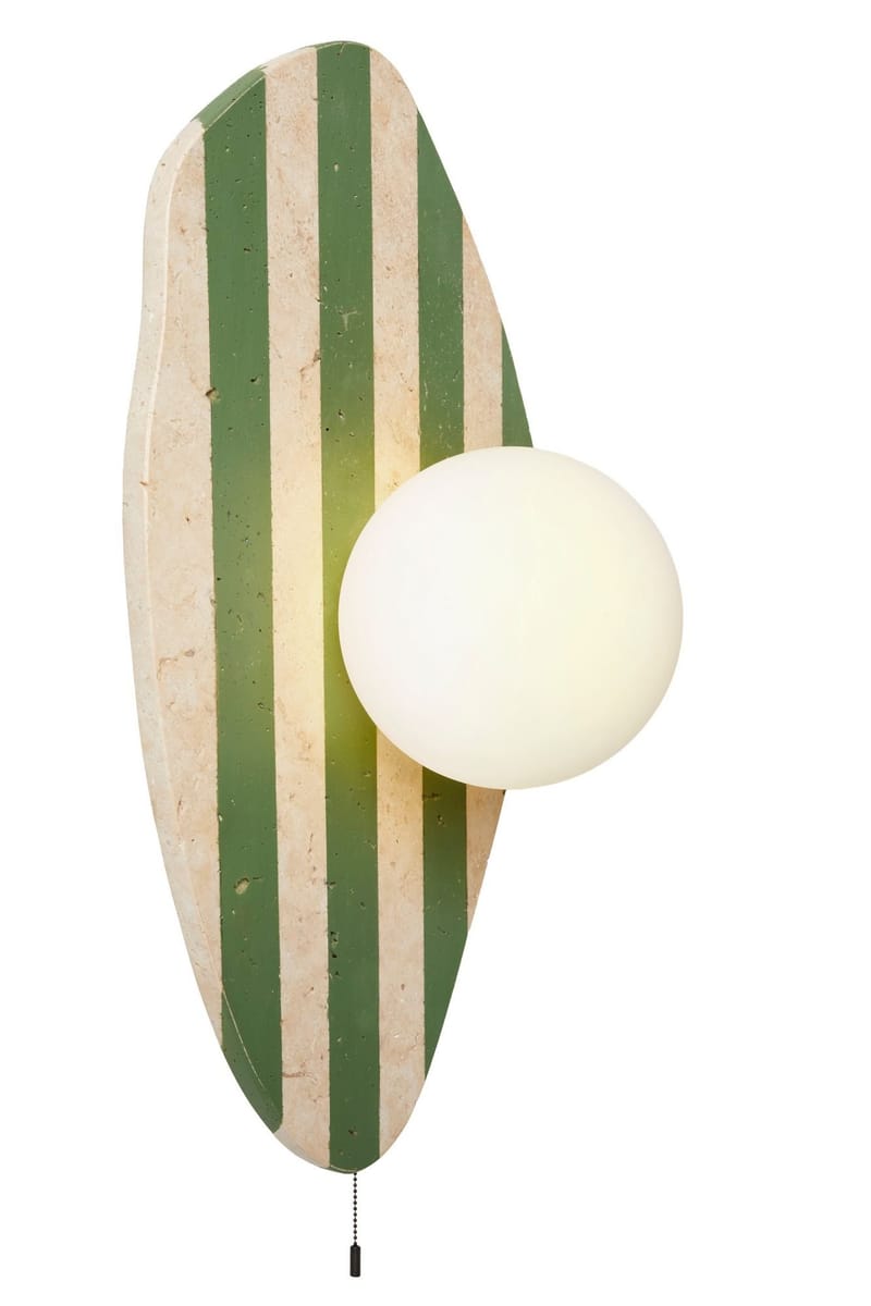 Torlic Vägglampa 10 cm - Beige, Vit, Grön - Belysning - Lampor & belysning inomhus - Vägglampa