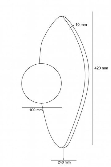 Torlic Vägglampa 10 cm - Beige Och Vit - Belysning - Lampor & belysning inomhus - Vägglampa