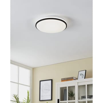 Vägg-/Taklampa Pinetto - Vit, Svart - Belysning - Lampor & belysning inomhus - Vägglampa