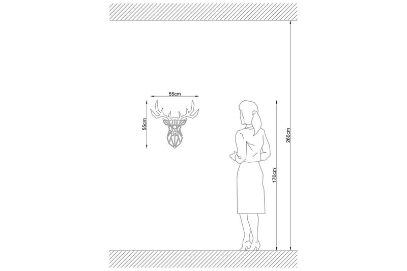Vägglampa Brilo Deer Svart - Svart - Belysning - Lampor & belysning inomhus - Vägglampa