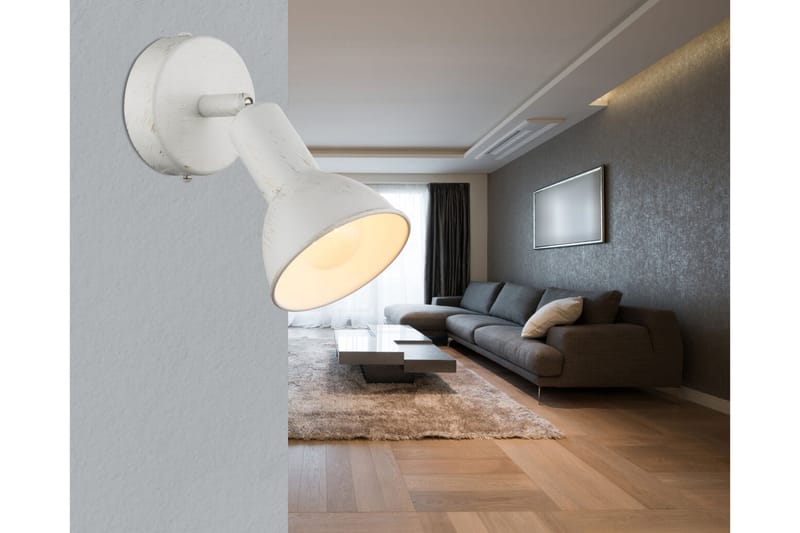Vägglampa Caldera Vit - Globo Lighting - Väggarmatur - Sänglampa vägg - Vägglampa