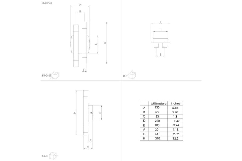 Vägglampa Eglo Estanterios Grå/Brun Upp och Ned 4 Lampor - Belysning - Lampor & belysning inomhus - Vägglampa