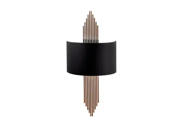 Vägglampa Grelon Svart / Koppar - Svart / Koppar - Belysning - Lampor & belysning inomhus - Vägglampa