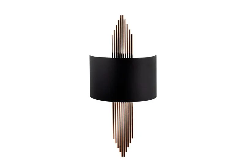 Vägglampa Grelon Svart / Koppar - Svart / Koppar - Belysning - Lampor & belysning inomhus - Vägglampa