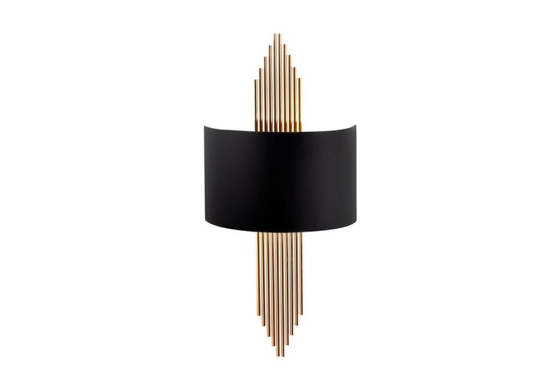 Vägglampa Grelon Svart / Koppar, Svart / Koppar