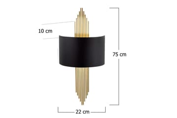 Vägglampa Grelon Svart / Rany - Svart / Rany - Belysning - Lampor & belysning inomhus - Vägglampa