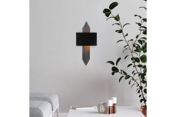 Vägglampa Grelon Svart - Svart - Belysning - Lampor & belysning inomhus - Vägglampa