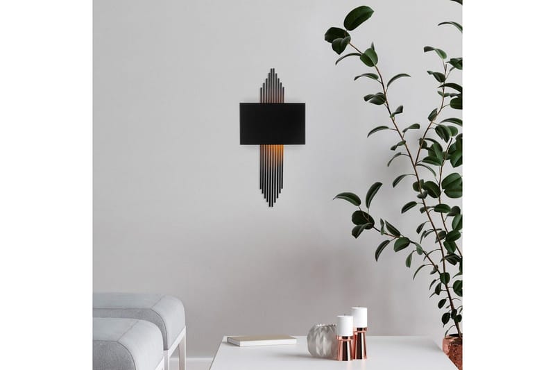 Vägglampa Grelon Svart - Svart - Belysning - Lampor & belysning inomhus - Vägglampa
