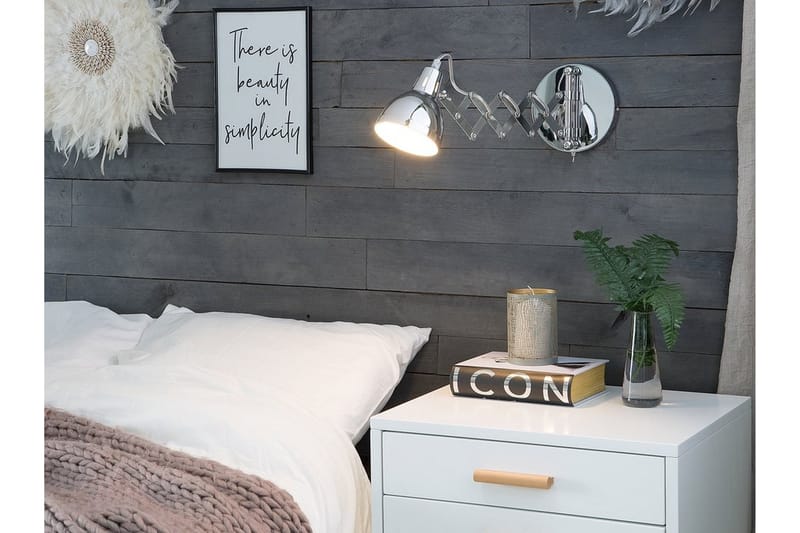 Vägglampa Harrington 33 cm - Silver - Belysning - Lampor & belysning inomhus - Vägglampa - Väggarmatur