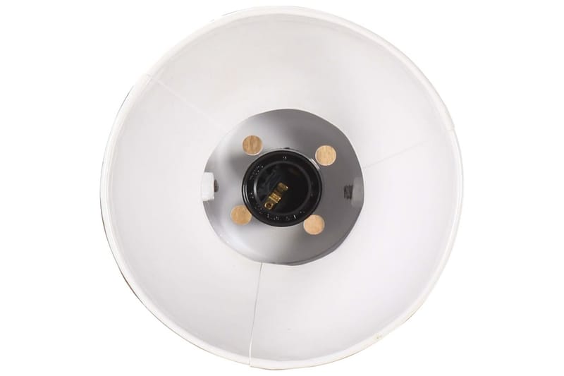Vägglampa industriell stil vit rund E27 - Vit - Sänglampa vägg - Väggarmatur - Vägglampa