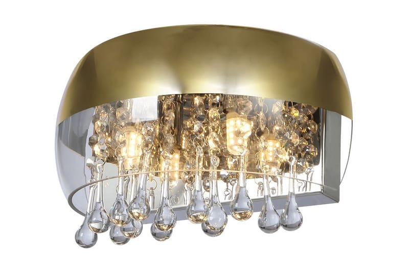 Vägglampa Kalla Mässing/Guld - Globo Lighting - Sänglampa vägg - Vägglampa - Väggarmatur