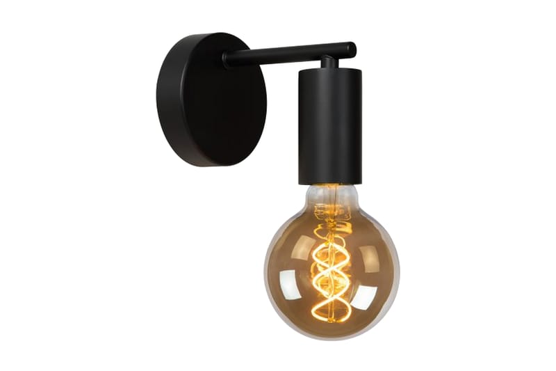 Vägglampa Leanne 15 cm Dimbar Svart - Sänglampa vägg - Väggarmatur - Vägglampa