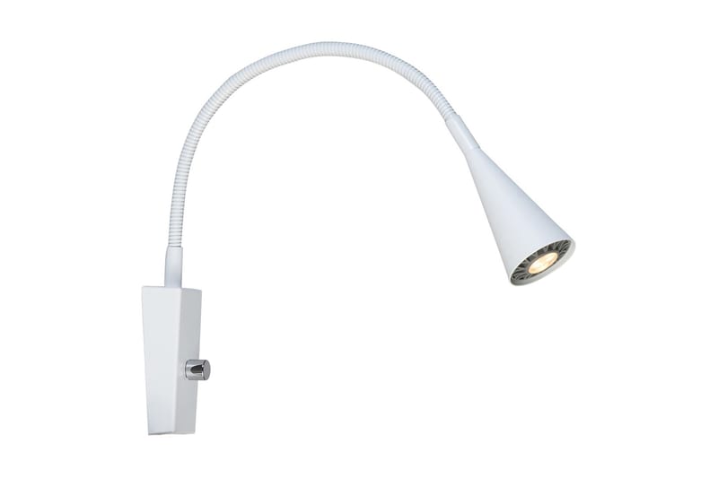 Vägglampa Ledro Matt Vit - Sänglampa vägg - Väggarmatur - Vägglampa