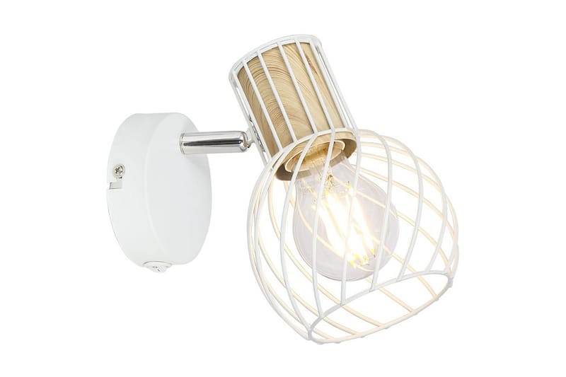 Vägglampa Luise Vit - Globo Lighting - Väggarmatur - Sänglampa vägg - Vägglampa