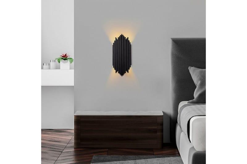 Vägglampa Mahima Svart - Svart - Belysning - Lampor & belysning inomhus - Vägglampa