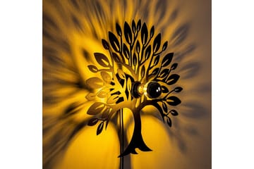 Vägglampa Malti Tree Svart - Svart - Belysning - Lampor & belysning inomhus - Vägglampa