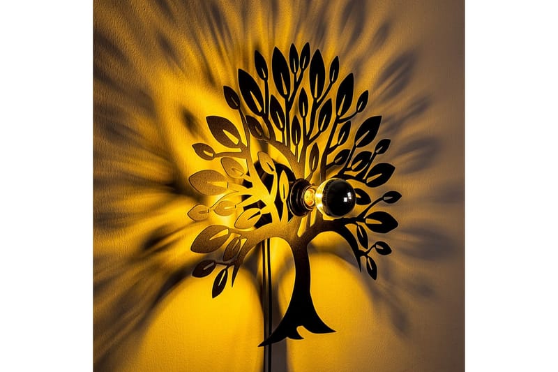 Vägglampa Malti Tree Svart - Svart - Belysning - Lampor & belysning inomhus - Vägglampa