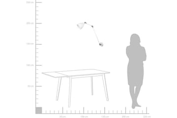 Vägglampa Mississippi L 14 cm - Vit - Belysning - Lampor & belysning inomhus - Vägglampa - Väggarmatur