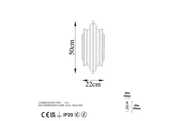 Vägglampa Raoji Rany - Rany - Belysning - Lampor & belysning inomhus - Vägglampa
