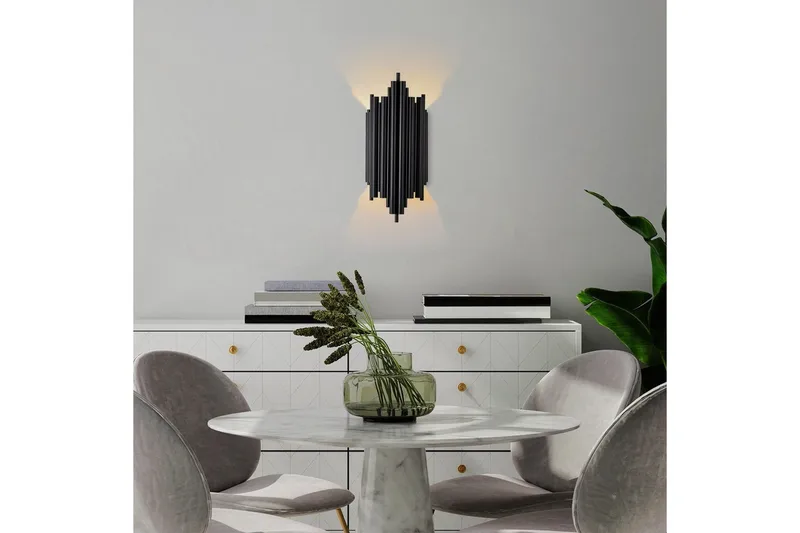 Vägglampa Raoji Svart - Svart - Belysning - Lampor & belysning inomhus - Vägglampa