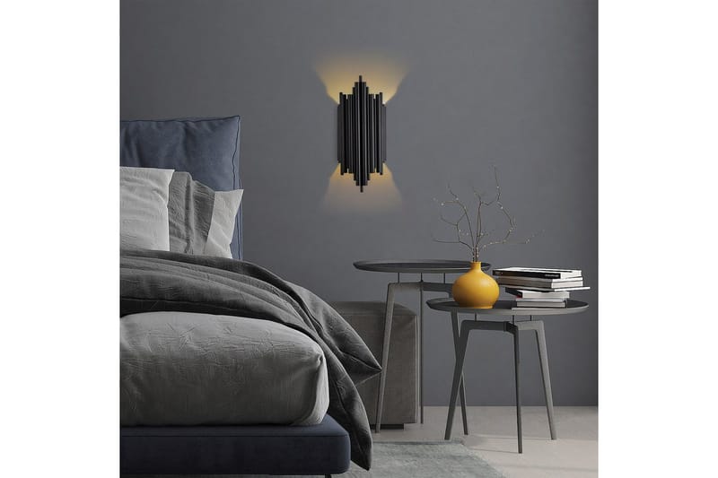 Vägglampa Raoji Svart - Svart - Belysning - Lampor & belysning inomhus - Vägglampa