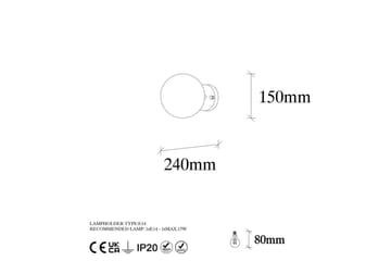 Vägglampa Sone Svart / Grädde - Svart / Grädde - Belysning - Lampor & belysning inomhus - Vägglampa