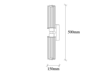 Vägglampa Sourab Skinande Svart / Rany - Guld/Svart - Belysning - Lampor & belysning inomhus - Vägglampa