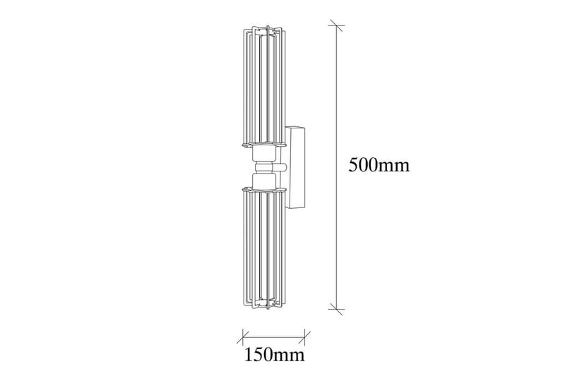 Vägglampa Sourab Skinande Svart / Rany - Guld/Svart - Belysning - Lampor & belysning inomhus - Vägglampa
