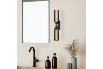 Vägglampa Sourab Skinande Svart / Rany - Guld/Svart - Belysning - Lampor & belysning inomhus - Vägglampa