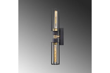 Vägglampa Sourab Skinande Svart / Rany - Guld/Svart - Belysning - Lampor & belysning inomhus - Vägglampa