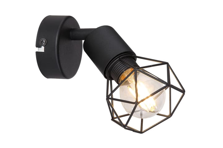 Vägglampa Xara Svart - Globo Lighting - Sänglampa vägg - Vägglampa - Väggarmatur