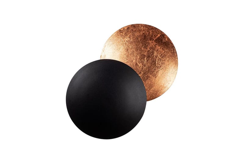 Vägglampa Zandel Svart / Koppar, Svart / Koppar