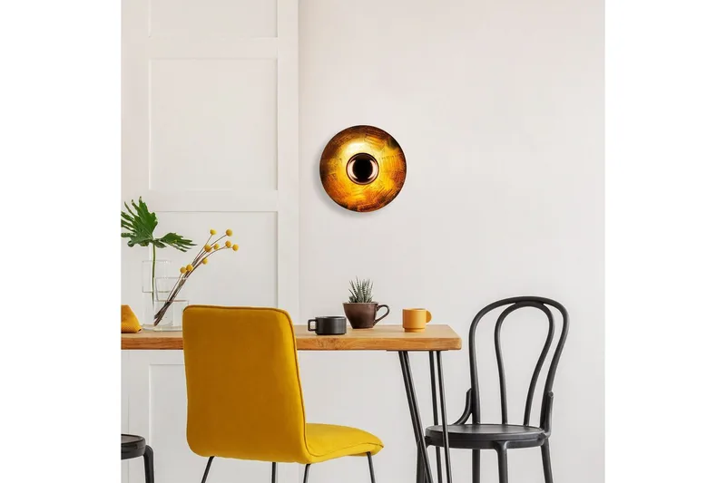 Vägglampa Zindale Koppar - 28 x 26 cm - Belysning - Lampor & belysning inomhus - Vägglampa