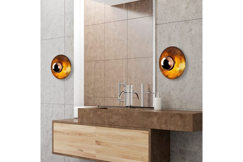 Vägglampa Zindale Koppar - 38 x 31 cm - Belysning - Lampor & belysning inomhus - Vägglampa