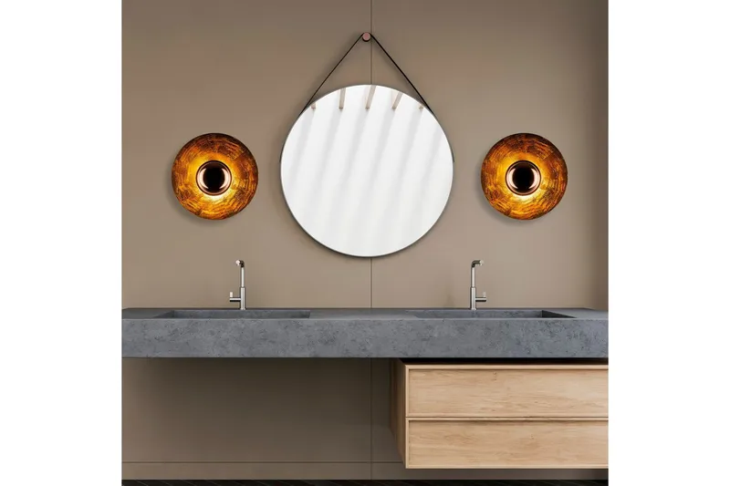 Vägglampa Zindale Koppar - 38 x 31 cm - Belysning - Lampor & belysning inomhus - Vägglampa